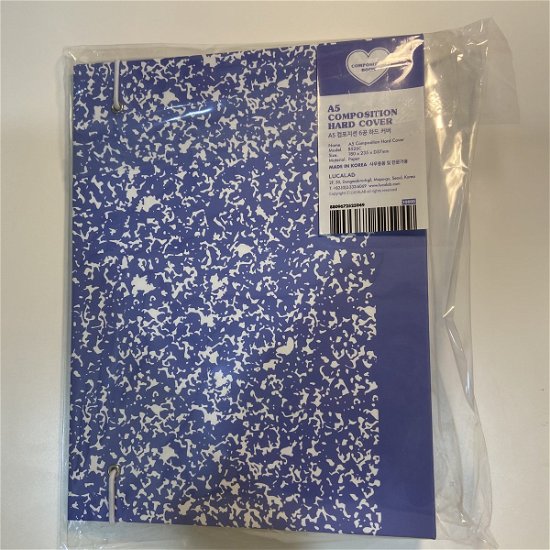 LUCALAB A5 Composition Hard Cover · A5 25R White Ring Binder (Carpeta de anillas) [Incl. 10 pockets edition] [Blue] (2023)