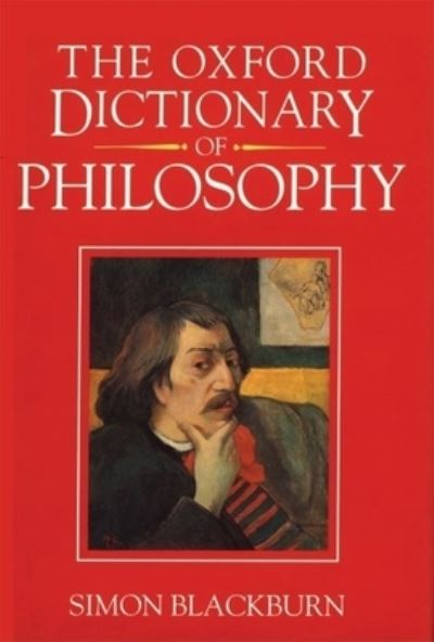 Cover for Simon Blackburn · The Oxford dictionary of philosophy (N/A) (1994)