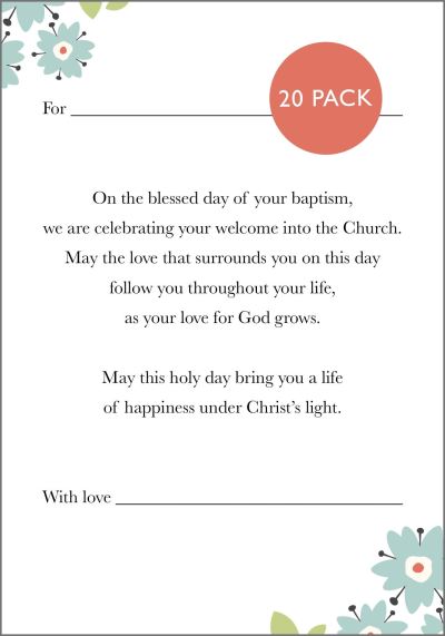 Cover for Spck · Baptism card 2024 (Flashcards) (2024)