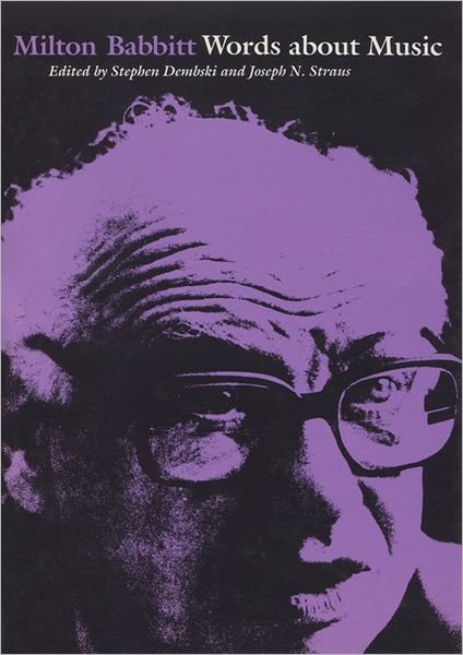 Cover for Milton Babbitt (Taschenbuch) (1987)