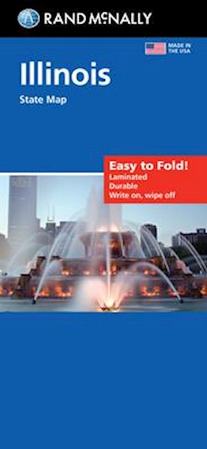 Rand Mcnally Easy To Fold: Illinois State Laminated Map - Rand Mcnally - Livros - - 9780528027949 - 30 de março de 2024
