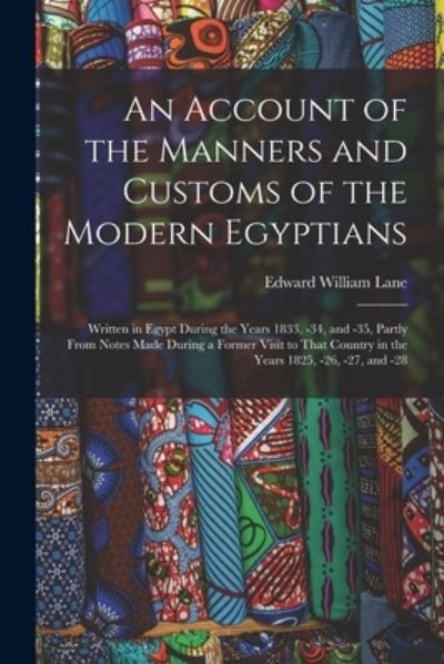 Cover for Edward William Lane · Account of the Manners and Customs of the Modern Egyptians (Book) (2022)