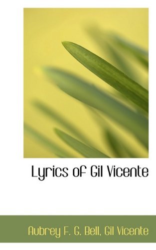 Cover for Gil Vicente · Lyrics of Gil Vicente (Hardcover Book) (2009)