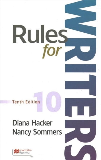 Cover for Diana Hacker · Rules for Writers (Paperbound) (Paperback Book) [Tenth edition] (2022)