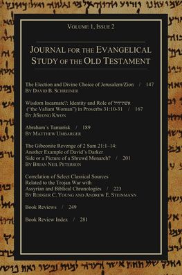 Cover for Stephen J Andrews · Journal for the Evangelical Study of the Old Testament, 1.2 (Hardcover Book) (2013)