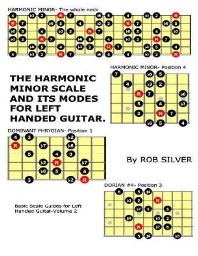 The Harmonic Minor Scale and its Modes for Left Handed Guitar - Rob Silver - Książki - Createspace Independent Publishing Platf - 9781545335949 - 13 kwietnia 2017