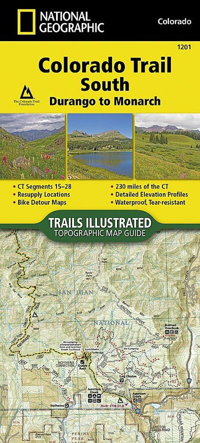 Cover for National Geographic · Colorado Trail South, Durango To Monarch (Map) [2018th edition] (2017)