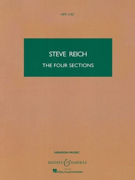 Cover for Steve Reich · Four Sections (Paperback Bog) (2004)