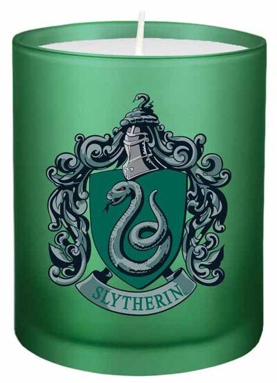 Harry Potter: Slytherin Glass Votive Candle - Luminaries - Insight Editions - Books - Insight Editions - 9781682984949 - October 1, 2019