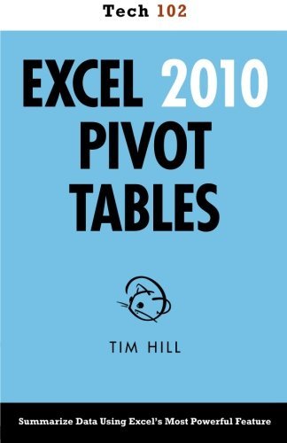 Cover for Tim Hill · Excel  2010 Pivot Tables (Tech 102) (Pocketbok) (2011)