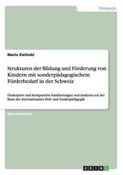 Cover for Zielinski · Strukturen der Bildung und Fö (Bog) [German edition] (2009)