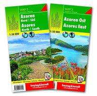 Cover for Freytag &amp; Berndt · Azores walking &amp; cycling map set (Map) (2019)