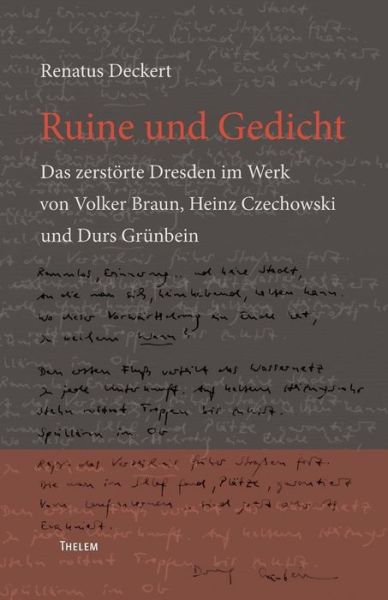 Cover for Renatus Deckert · Ruine Und Gedicht (Paperback Book) (2010)