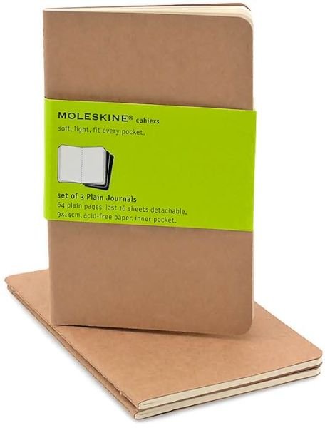 Moleskine · Moleskine Plain Cahier - Kraft Cover (3 Set) - Moleskine Cahier (Book pack) (2004)