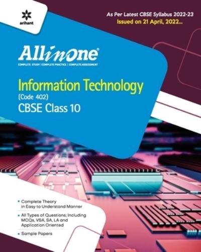 Cover for Shweta Agarwal · Cbse All in One Information Technology (Code 402) Class 11 2022-23 Edition (as Per Latest Cbse Syllabus Issued on 21 April 2022) (Taschenbuch) [5 Revised edition] (2022)