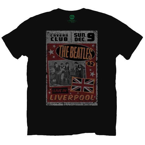 Cover for The Beatles · The Beatles Unisex T-Shirt: Live in Liverpool (T-shirt) [size S] [Black - Unisex edition] (2019)