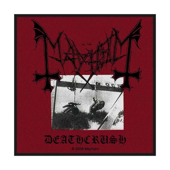 Mayhem Standard Woven Patch: Deathcrush - Mayhem - Fanituote - PHD - 5055339732950 - maanantai 19. elokuuta 2019