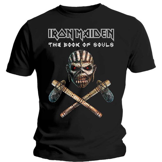 Iron Maiden Unisex T-Shirt: Axe Colour - Iron Maiden - Produtos - Global - Apparel - 5055979963950 - 14 de janeiro de 2020