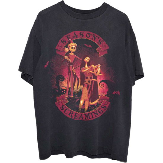 The Nightmare Before Christmas Unisex T-Shirt: Season's Screamings - Nightmare Before Christmas - The - Merchandise -  - 5056561037950 - 