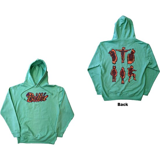 Cover for Billie Eilish · Billie Eilish Unisex Pullover Hoodie: Silhouettes (Back Print) (Hoodie) [size S]
