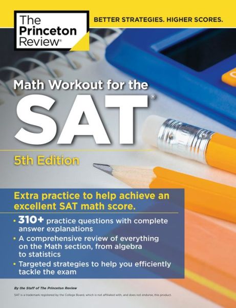 Cover for Princeton Review · Math Workout for the SAT (Pocketbok) [5 Revised edition] (2019)