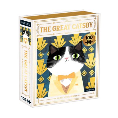 The Great Catsby Bookish Cats 100 Piece Puzzle - Mudpuppy - Brettspill - Galison - 9780735364950 - 1. juli 2020