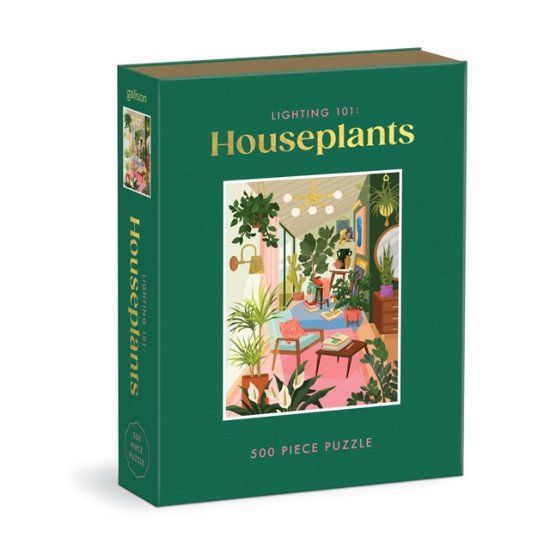Cover for Galison · Lighting 101: Houseplants 500 Piece Book Puzzle (SPIEL) (2023)