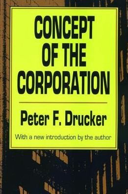 Cover for Peter Drucker · Concept of the Corporation (Hardcover Book) (2017)