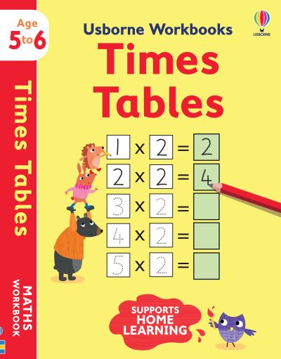 Usborne Workbooks Times tables 5-6 - Usborne Workbooks - Holly Bathie - Kirjat - Usborne Publishing Ltd - 9781474990950 - torstai 1. huhtikuuta 2021