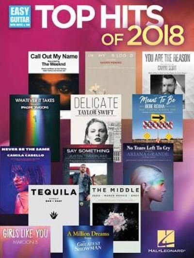 Top Hits of 2018 - Hal Leonard Publishing Corporation - Bøker - Hal Leonard Corporation - 9781540035950 - 1. august 2018