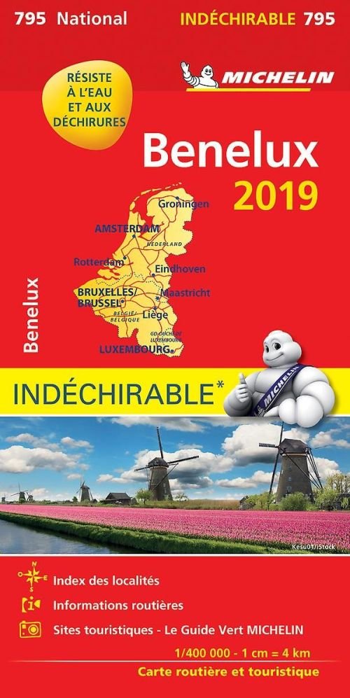 Cover for Michelin · Michelin National Maps: Benelux: High Resistance 2019 (Gebundenes Buch) (2019)