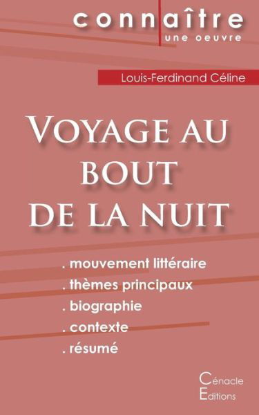 Cover for Louis-Ferdinand Celine · Fiche de lecture Voyage au bout de la nuit de Louis-Ferdinand Celine (Analyse litteraire de reference et resume complet) (Pocketbok) (2022)