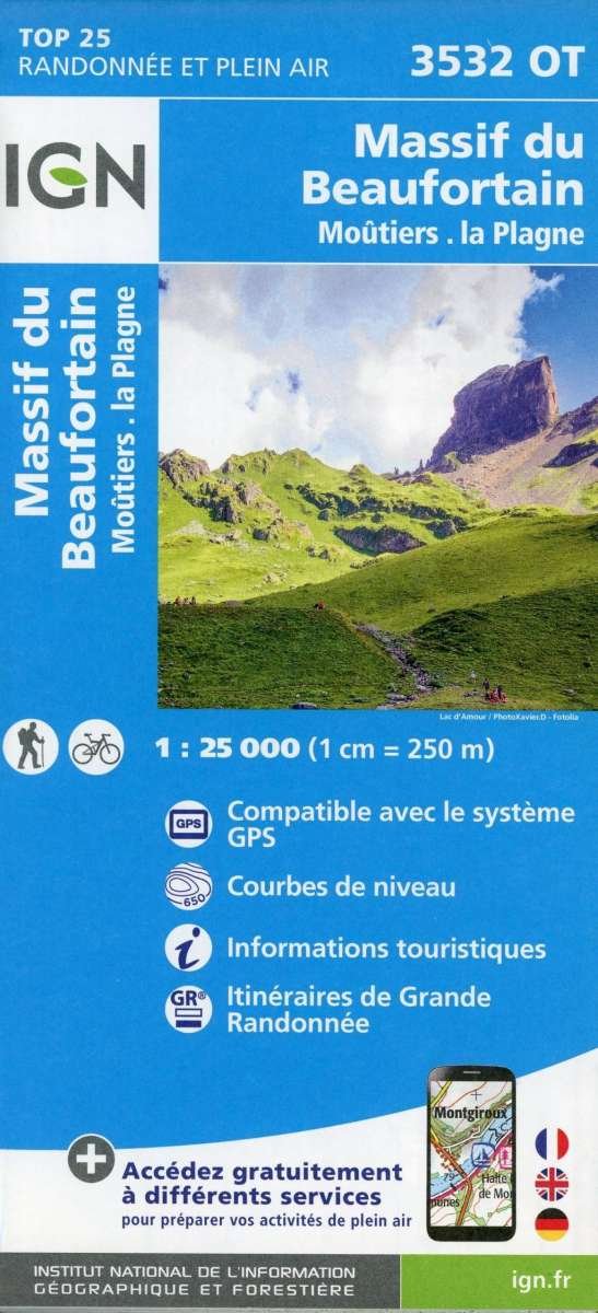 Cover for Ign · IGN TOP25: TOP25: 3532OT Massif du Beaufortin - Moûtiers - La Plagne (Print) (2017)
