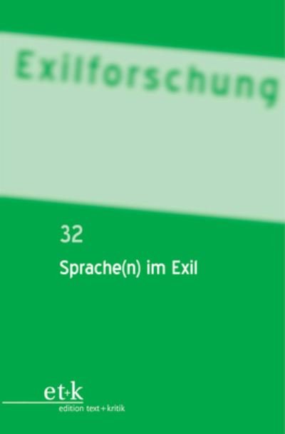 Cover for No Contributor · Sprache (n) im Exil (Paperback Bog) (2015)