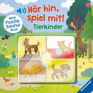 Hör hin, spiel mit! Bei den Tierkindern - Sandra Grimm - Livros - Ravensburger Verlag GmbH - 9783473416950 - 1 de julho de 2022