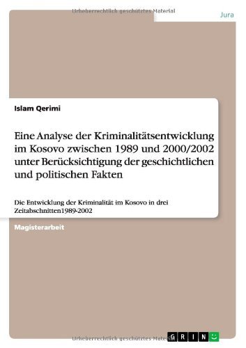 Cover for Qerimi · Eine Analyse der Kriminalitätsen (Book) [German edition] (2013)