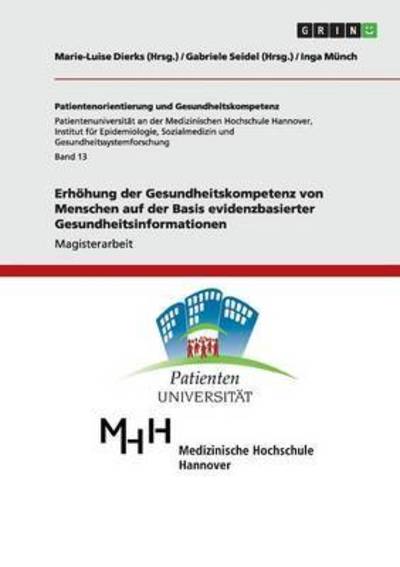 Erhöhung der Gesundheitskompetenz - Münch - Books -  - 9783656596950 - March 31, 2014