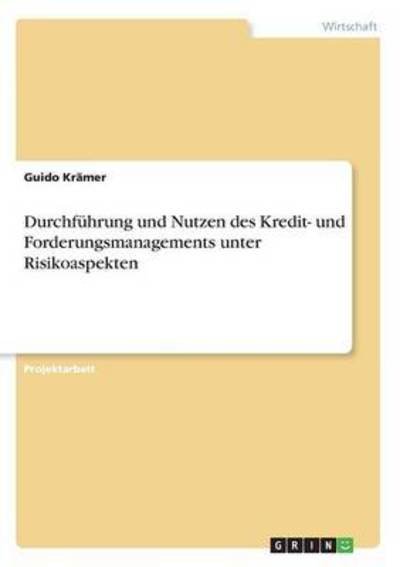 Cover for Krämer · Durchführung und Nutzen des Kred (Book) (2016)