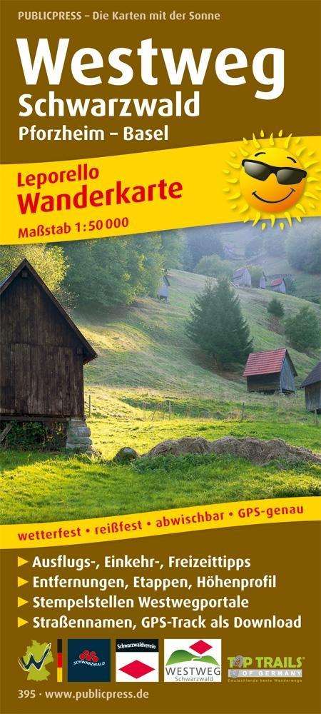 Cover for Publicpress · PublicPress Wanderk. Westweg Schwarzw. (Book)