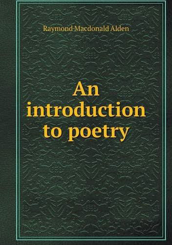 Cover for Raymond Macdonald Alden · An Introduction to Poetry (Paperback Book) (2014)