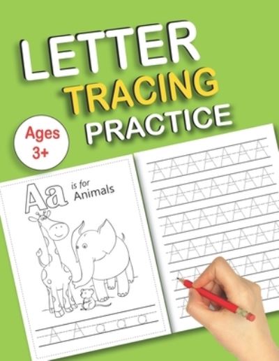 Cover for Barish Publications · Letter Tracing Practice: Alphabet Handwriting Practice workbook with Sight words for Pre K, Kindergarten and Kids Ages 3-5 Reading And Writing A Perfect Gift for Thanksgiving and Christmas (Paperback Book) (2020)