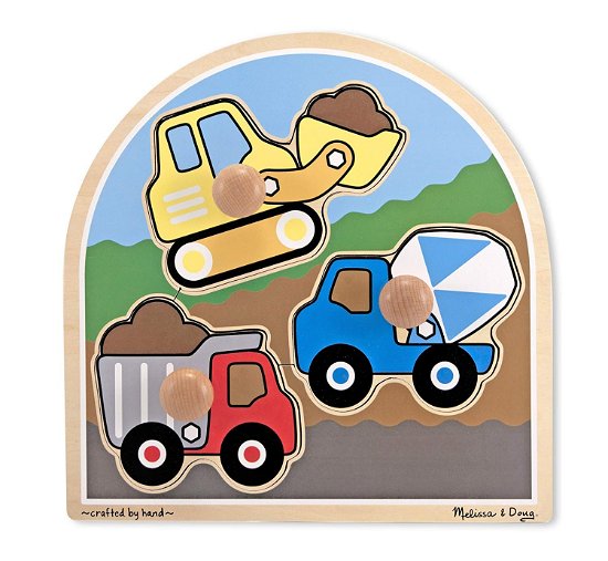 Cover for Melissa And Doug · Construction Site Large Peg Puzzle (N/A)