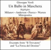 Highlights from Un Ballo in Maschera - Verdi / Warren / Anderson / Cellini / Perlea - Musique - PREISER - 0717281906951 - 28 mars 2006