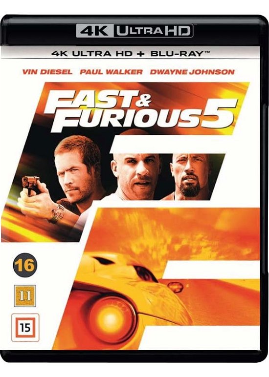 Cover for Fast and Furious · Fast &amp; Furious 5 (4K UHD + Blu-ray) (2019)
