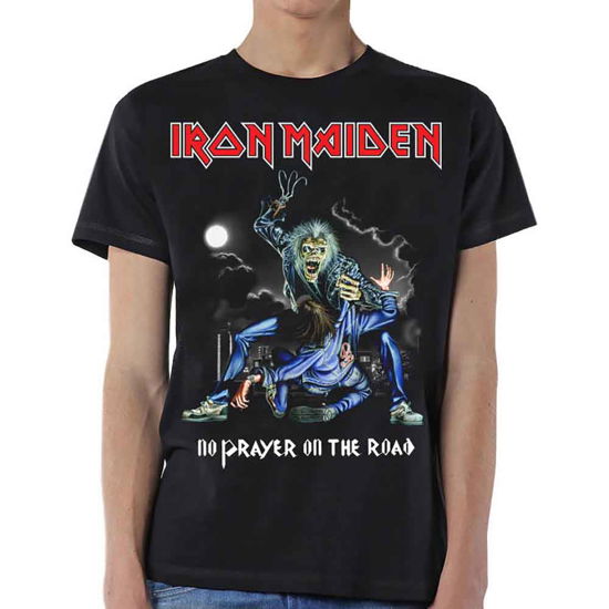 Iron Maiden Unisex T-Shirt: No Prayer On The Road - Iron Maiden - Merchandise - Global - Apparel - 5055979995951 - 14. Januar 2020