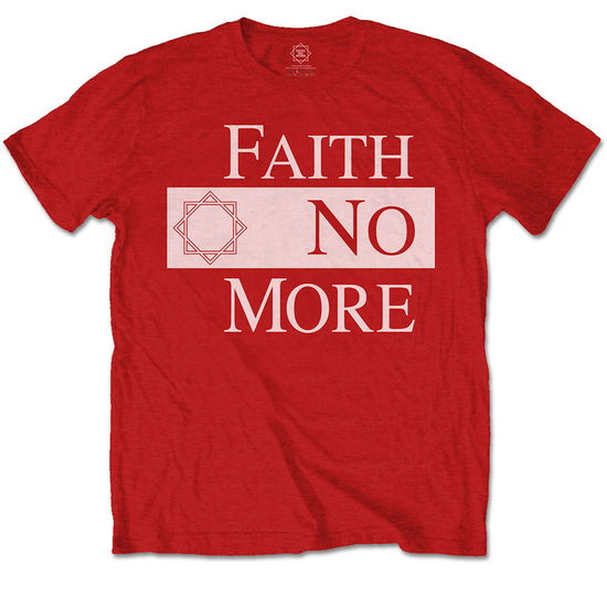 Faith No More Unisex T-Shirt: Classic New Logo Star - Faith No More - Fanituote -  - 5056368600951 - 