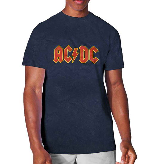 AC/DC Unisex T-Shirt: Logo (Wash Collection) - AC/DC - Koopwaar -  - 5056368642951 - 