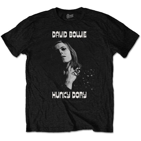 Cover for David Bowie · David Bowie Unisex T-Shirt: Hunky Dory 1 (T-shirt) [size L] [Black - Unisex edition]