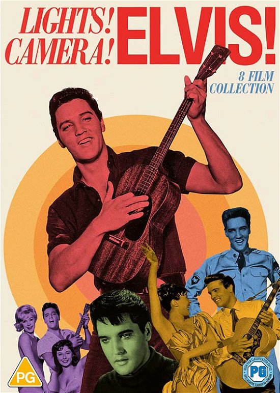 Cover for Elvis 8 Movie Collection · Elvis - Lights Camera Elvis Collection (8 Films) (DVD) (2022)