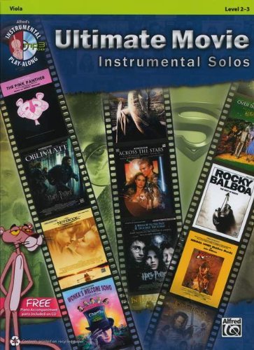 Cover for Alfred Publishing Staff · Ultimate Movie Instrumental Solos for Strings: Viola (Book &amp; Cd) (Alfred's Instrumental Play-along) (Paperback Book) [Pap / Com edition] (2012)
